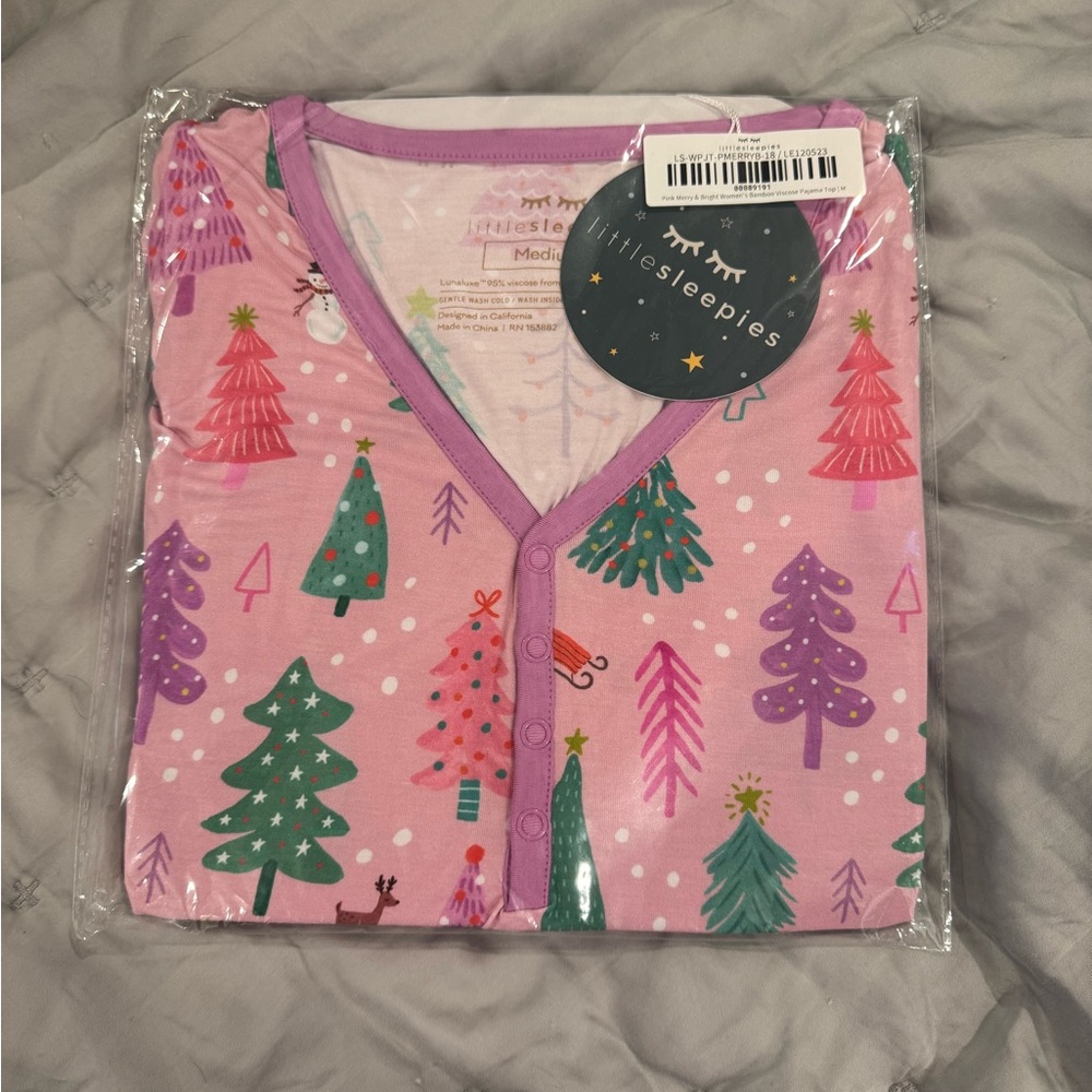 Little Sleepies Pink Merry & Bright Women’s Top